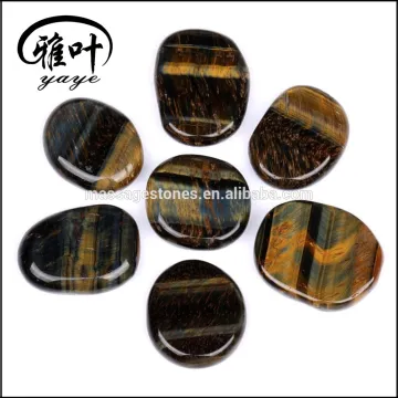 Natural Semi-precious Stones Tiger Iron Stones Flat Polished Stones for Sale