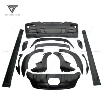 2007-2013 BMW X6 E71 HM على غرار الألياف الزجاجية العريضة - ملحقات المصد الخلفي الأمامي