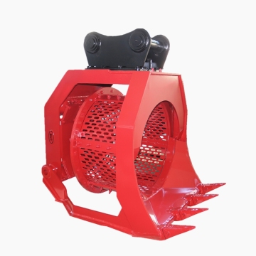 Excavator Screening Buckets - Rotary Screen Buckets for Rock, Sand, and Soil