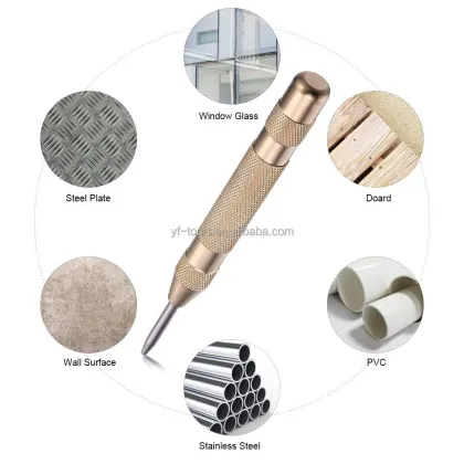 Automatic Center Punch Hand Tool for Metal and Wood