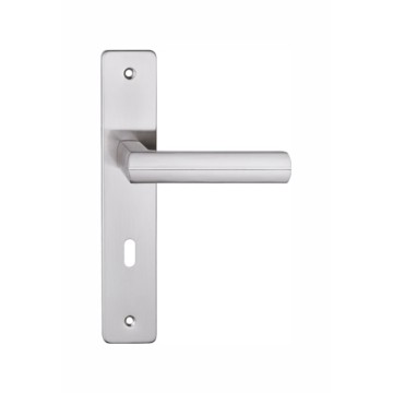Square Type Aluminum Door Handle on Iron Plate