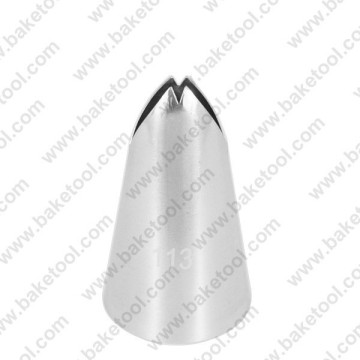 Stainless steel cake decorating leaf nozzle #113