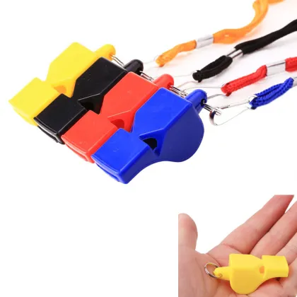 50pcs/Lot Whistle Plastic Fox 40 Soccer Football Basketball Hockey Baseball Sports Referee Whistle Survival Outdoor