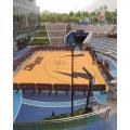 Canchas de baloncesto en el patio trasero superficie deportiva múltiple