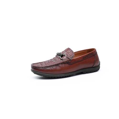 Mens loafer shoes cow leather