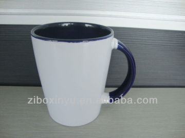 13 oz Black inside and handle mug for sublimation ZIBO XINYU