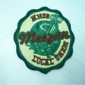 Custom fashion design embroidery patches with iron on