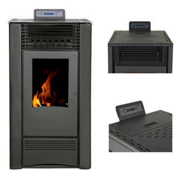 China Pellet Stove: Black Cast Iron Gas Wood Fireplace for Indoor Heating in Winter