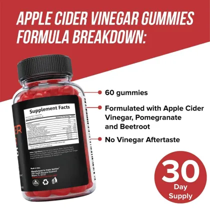 Natural Apple Cider Vinegar Gummies for Health
