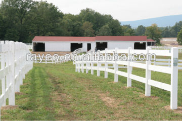 ASTM Standard horse paddock fence, horse fence posts,pvc horse fence