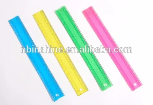 Colorful plastic ruler,school stationery