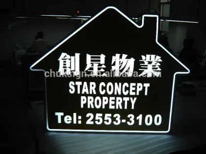 LED illuminated sign board attractive LED sign