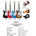 Elektrische gitaar met gitaarluidsprekersversterker