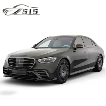 S-Class W223 Dry Carbon Fiber Body Kit - Front Lip, Rear Diffuser, Air Vents, Trunk Spoiler