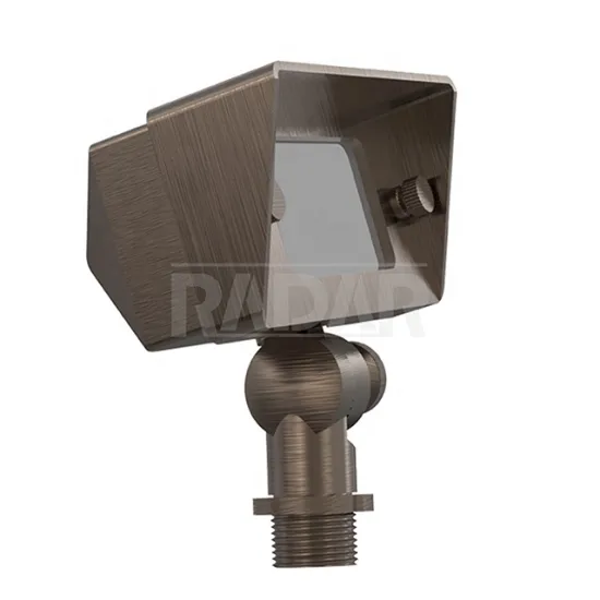 Brass Wall Wash Light - Waterproof Outdoor Floodlight for Hardscape Lighting and Decor