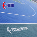 Outdoor basketball interlocking court mat