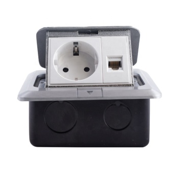iGERCN Pop-Up Floor Electrical Outlet Box: 250V 16A Data Socket & Power Cover Boxes for Floor Receptacles