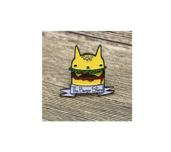 Burger Enamel Pins from GS-JJ