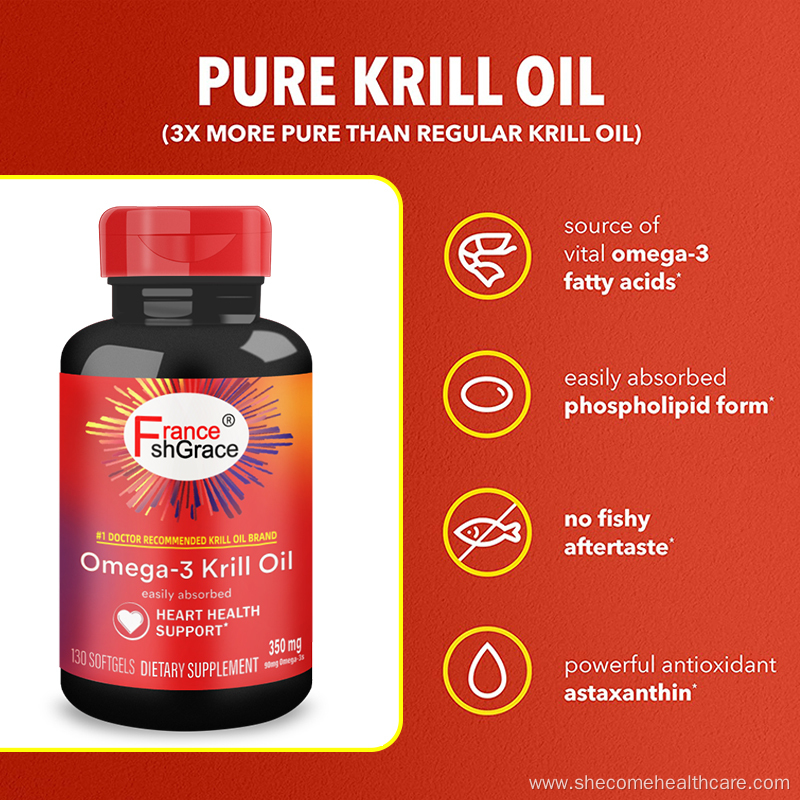 Krill Oil Supplement Antioxidant krill oil softgels