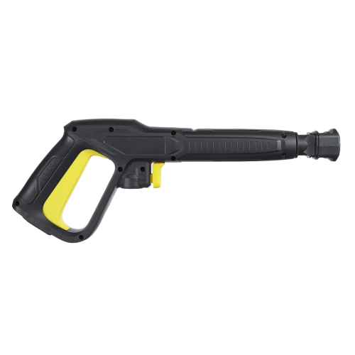 Pistolet de pulvérisation du pistolet de lavage de bouton de sécurité en plastique jaune