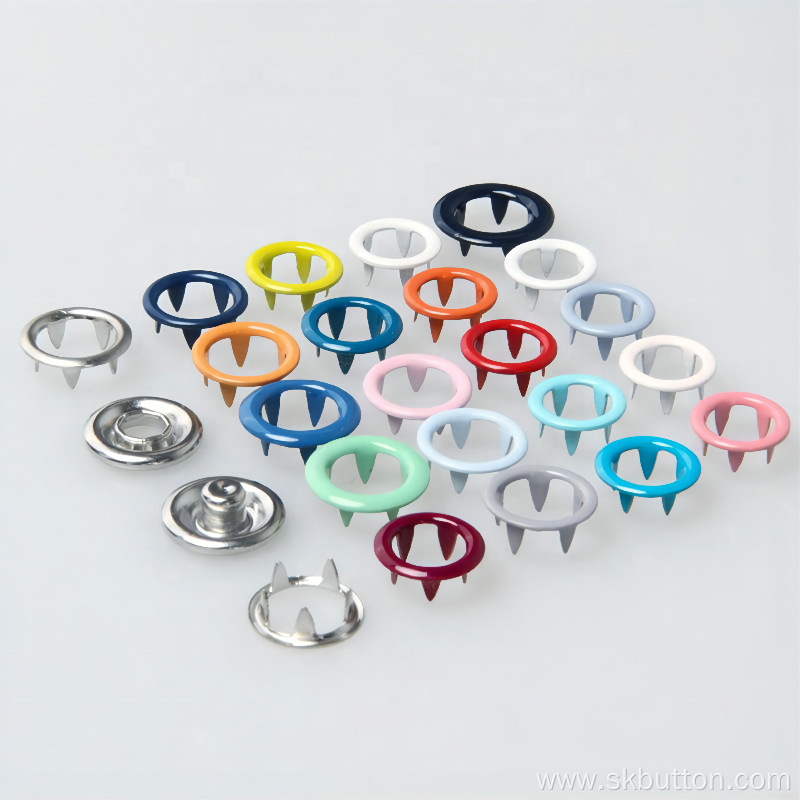 prong ring snap fastener button for children coat
