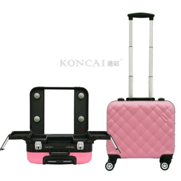 2017 new women cheap cute pink color makeup case, travel cosmetic case