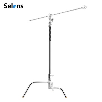 Selens SLS136B 10ft/305cm Heavy Duty C Stand with Arm for Studio Photography