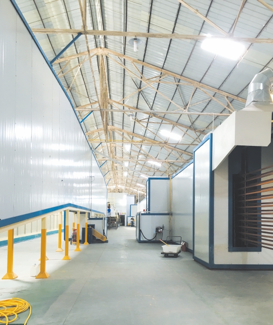 Electrostatic Aluminium Powder Coating Booth with Gun