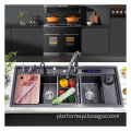 Water Catalyst Technology: Smart 304 Stainless Steel Kitchen Sinks with Single Bowl