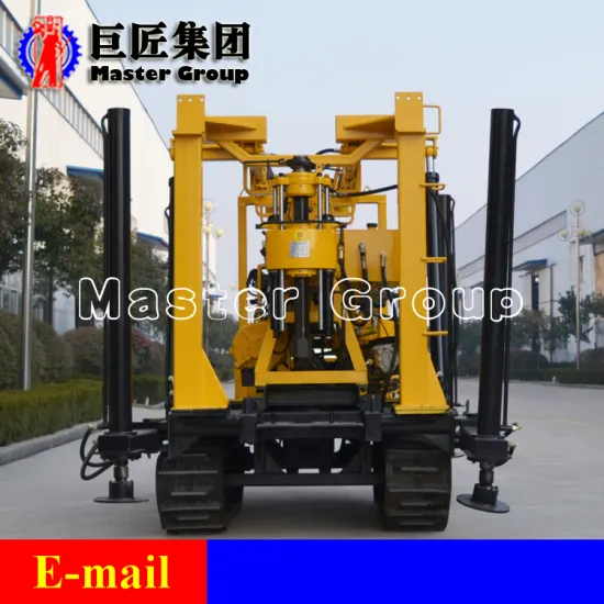XYD-130 crawler hydraulic core drilling rig / Crawler type drilling rig for water well / 200m Water well drilling machinery