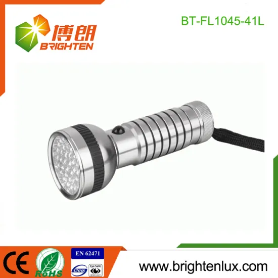 Factory Bulk Sale 4*AAA Battery Operated Handheld Good Quality Bright 41 led aluminum led flashlights made in china