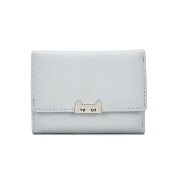 Personality wallet simple folding short wallet female