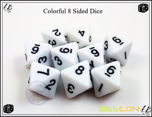 Colorful 8 Sided Dice-2