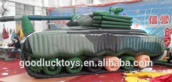 Guangdong Cool advertising inflatable tank model,Paintball bunker tanks