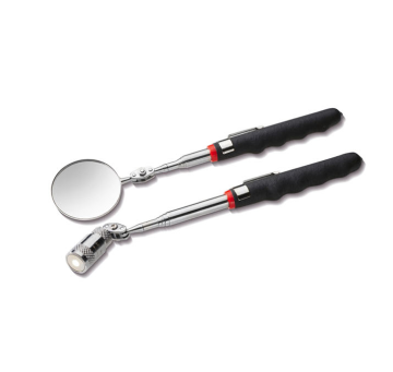 360 Rotation Magnetic Pickup Tool: Extendable Wand & Inspection Mirror