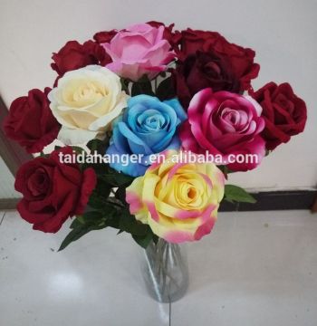2016 New Style 8 Colors 70cm Single Rose Petals 8 layer Artificial Flower