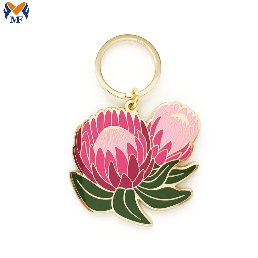 Protea Enamel Keychain