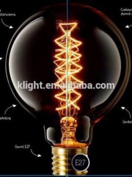Edison bulb, G95 Spiral, E27 40W, CE, ROHS