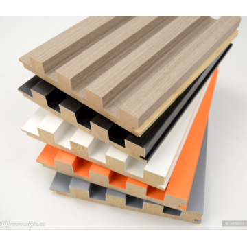 Popular waterproof wood grain fluted panel