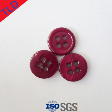 Designer shirt shell buttons