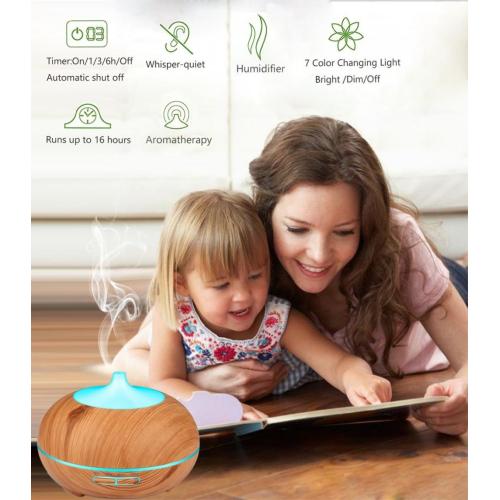 400ml Wood Grain Aromatherapy Diffuser Ultrasonic cool mist
