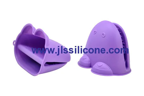 Purple Frog Silicone Oven Mitts Glove Heat Resistant Pot Holder 