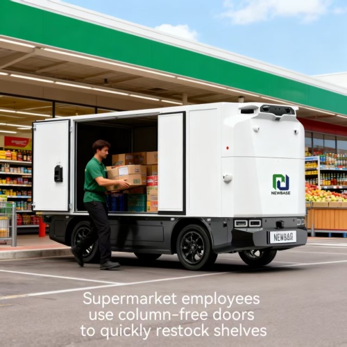 Smart Electric Lock Driverless Van Security Anti-Theft for Middle East Community Delivery