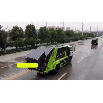 Dongfeng rear loading capacity compactor garbage truck