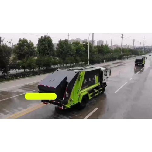 Dongfeng rear loading capacity compactor garbage truck