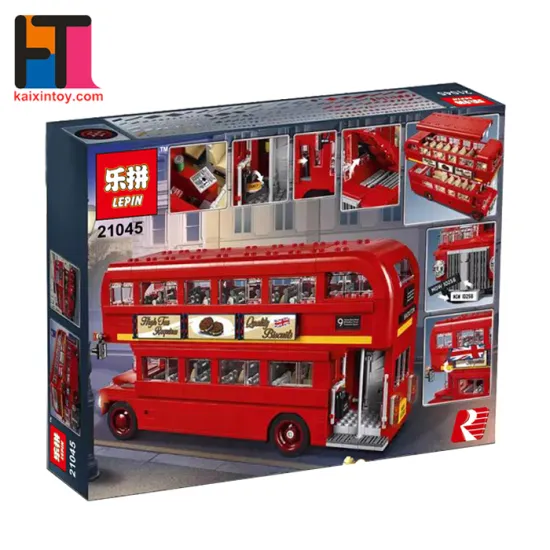 10293979 Lepin Factory Direct Sale Plastic Building Blocks 21045 Lepin Bus