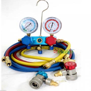 R-134a Brass Manifold Gauge Set with Couplers