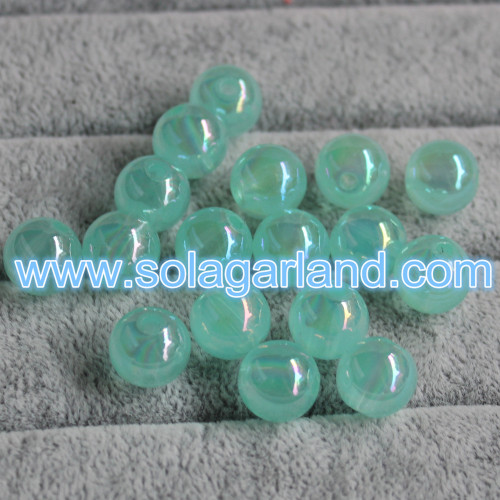 10-16MM Acryl Translucent Round AB Fertige Jelly Beads Spacer Gumball Beads Charms