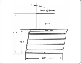 Seng Silver Commercial Kitchen Stainless Steel Wall-Mounted Range Hood