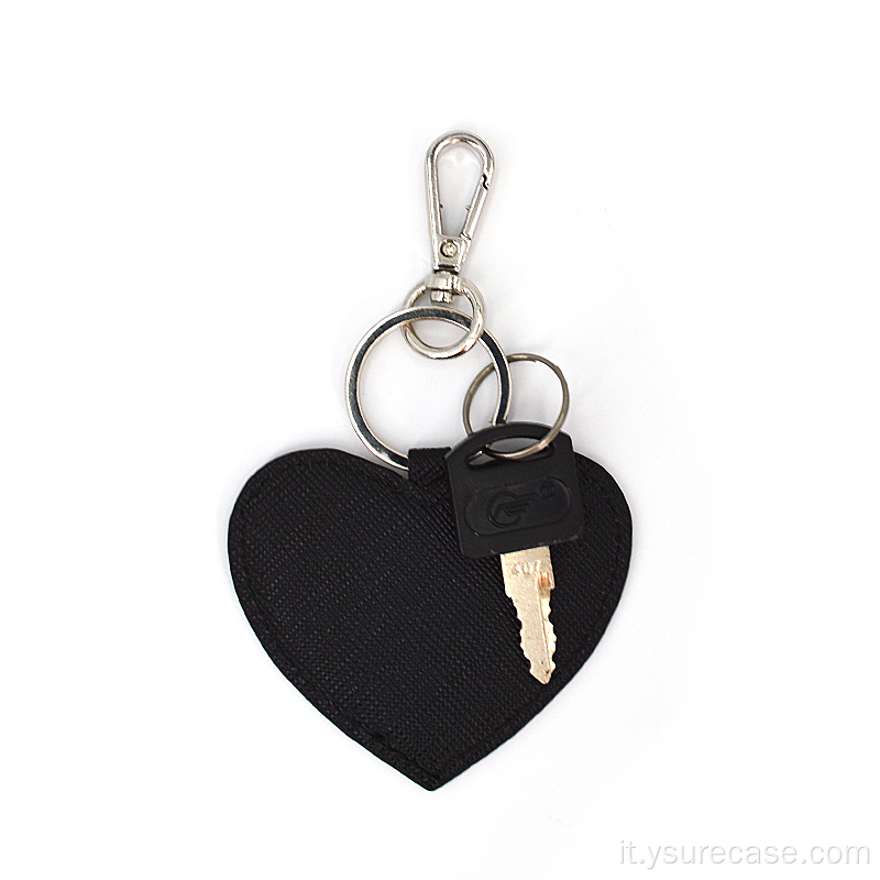 Keychain con logo personalizzato Ysure con anello metallico